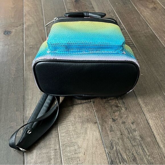 Disney Parks x Loungefly Collab Minnie Backpack Bag Sequins Rainbow Sparkles main image 11